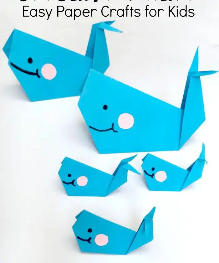 Easy Origami Paper Whales