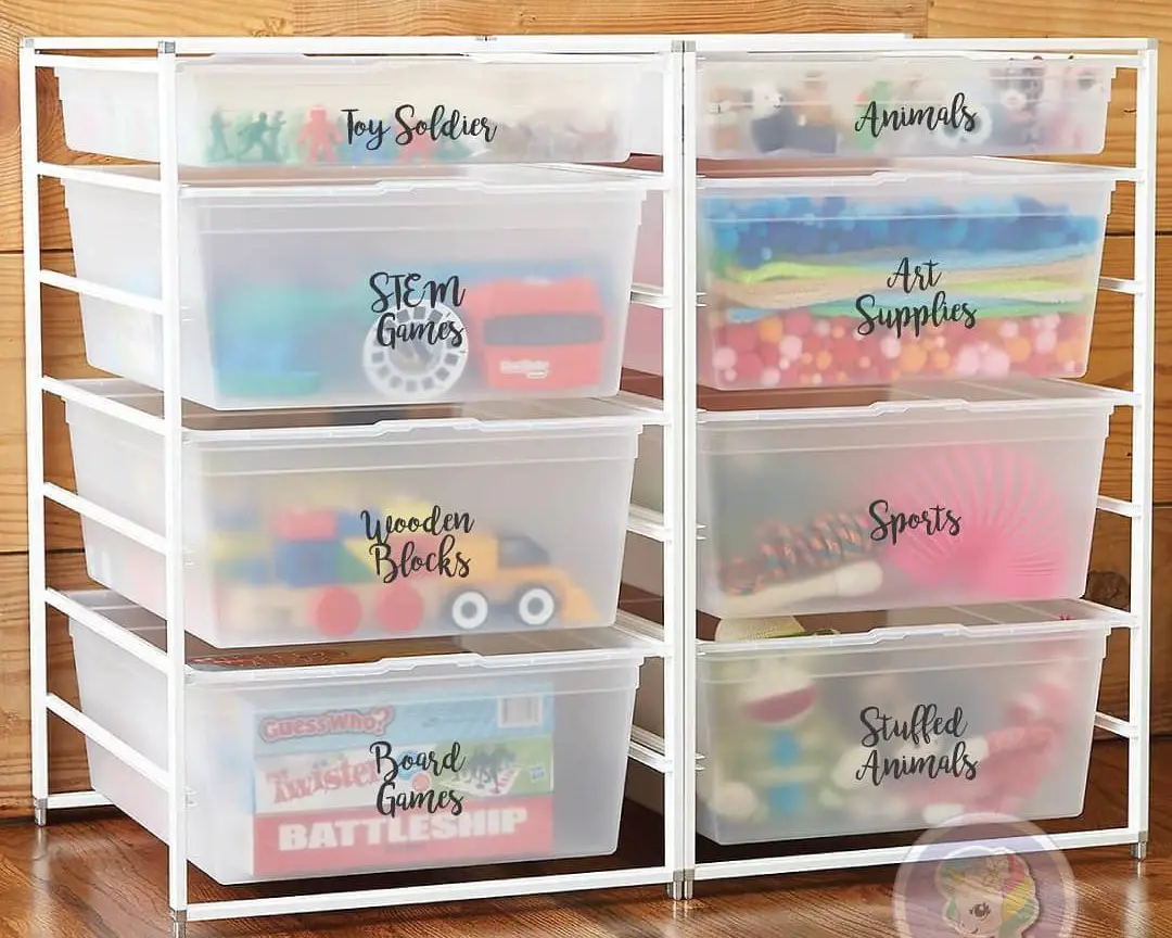 Labelled Toy Bins