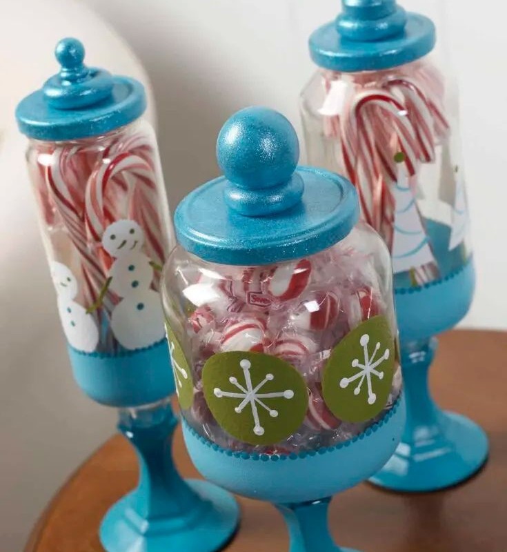 Christmas Apothecary Jars