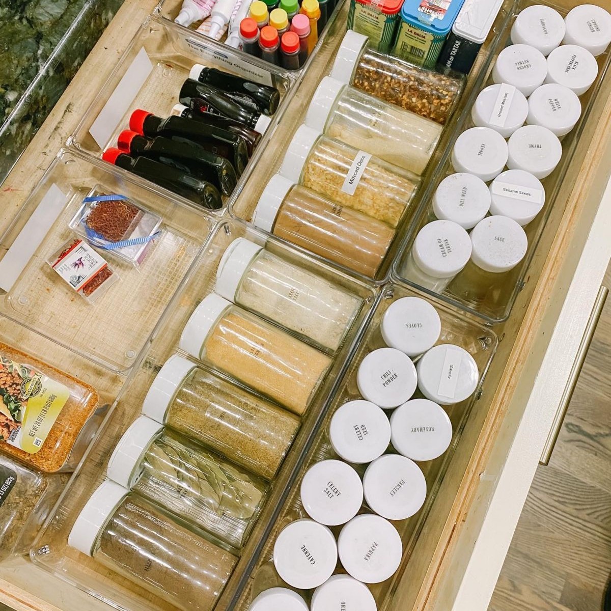 Spice Rack Container Drawer