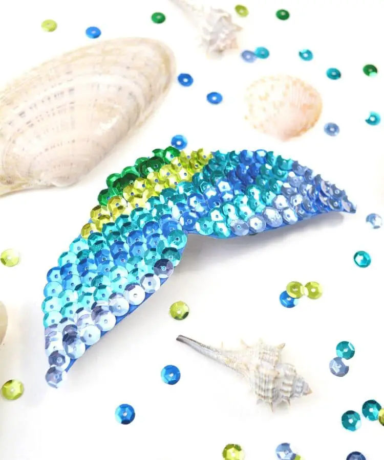 Mermaid Fin Hair Clip Craft