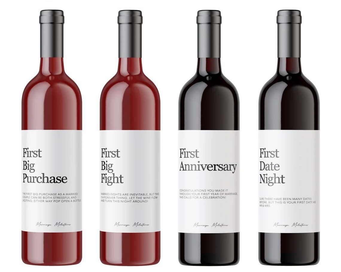 Milestone Wine Labels