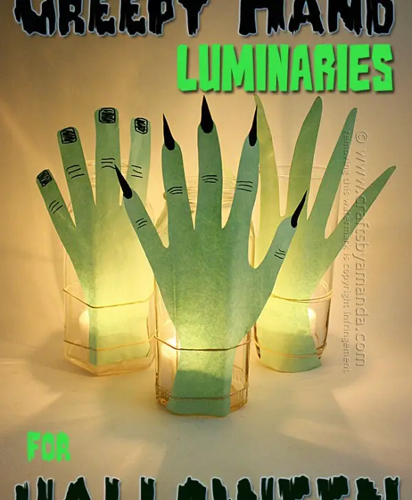 Creepy Hand Luminaries