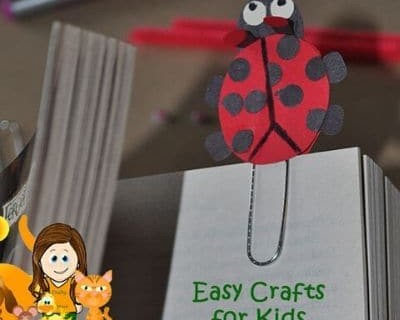 Ladybug Paperclip Bookmark