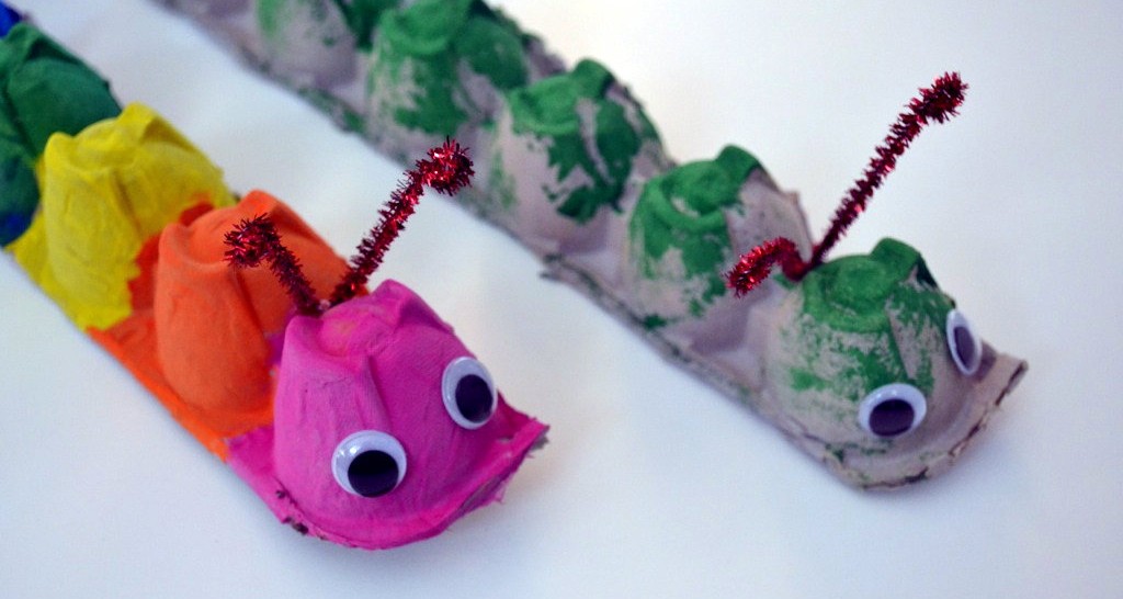 Egg Carton Caterpillars