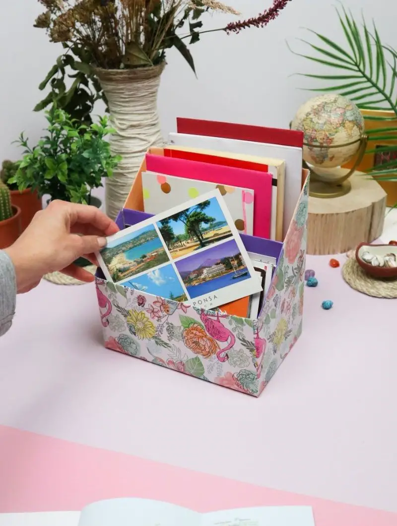 DIY Desk Organizer Out of Cereal Boxes