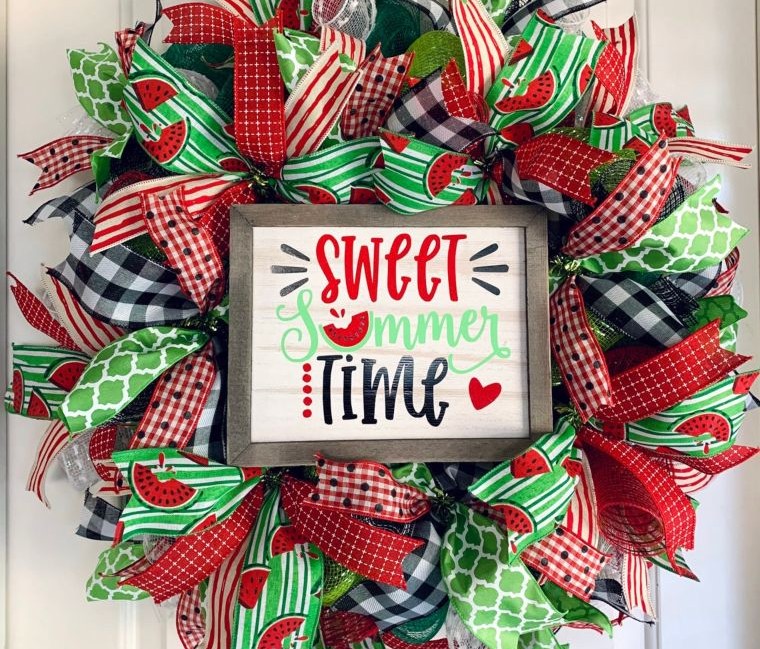 Sweet Watermelon Wreath