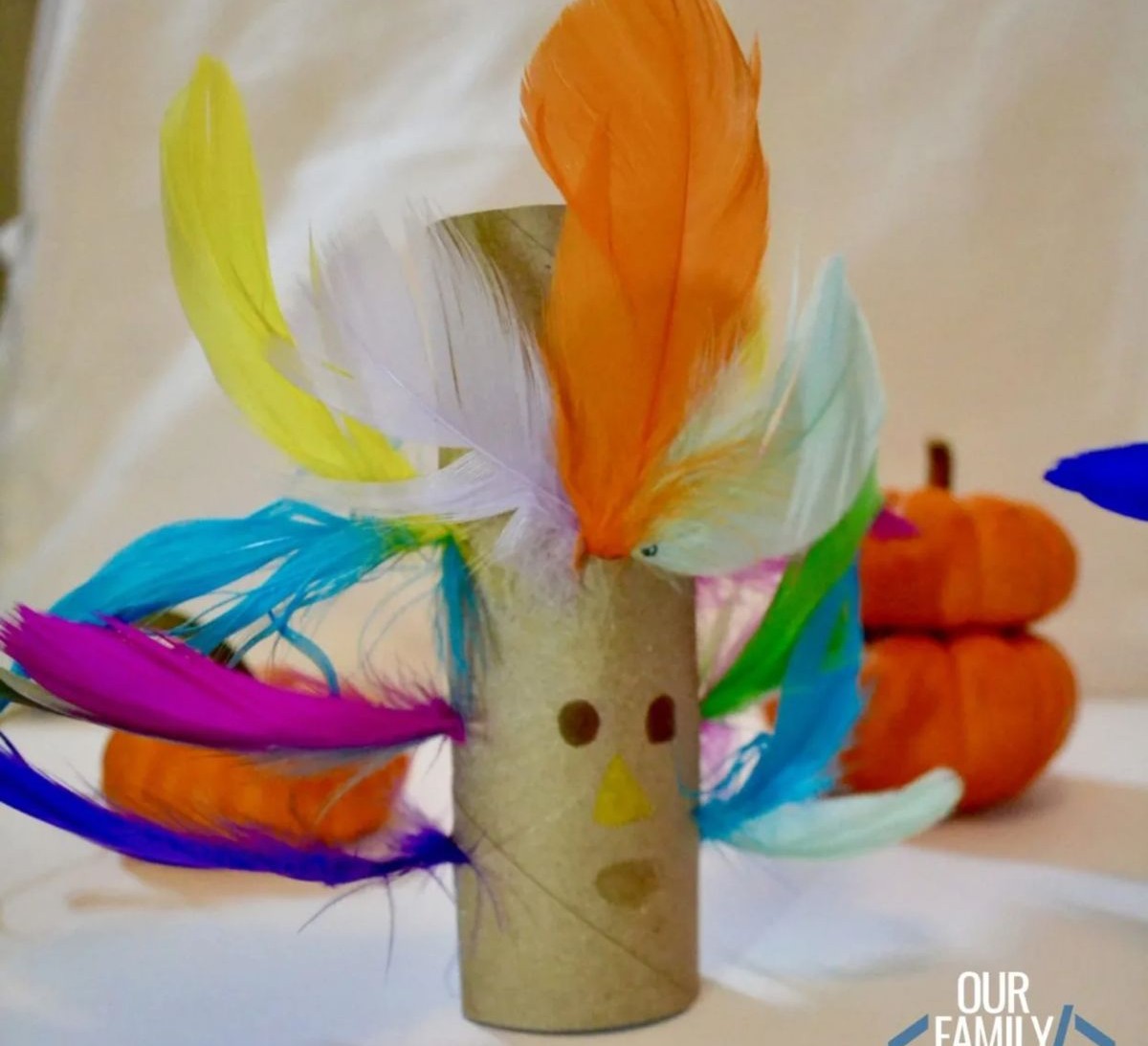 Colorful Turkey Craft For Toddlers