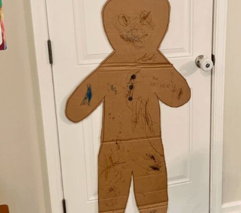 Giant Gingerbread Man Christmas Craft
