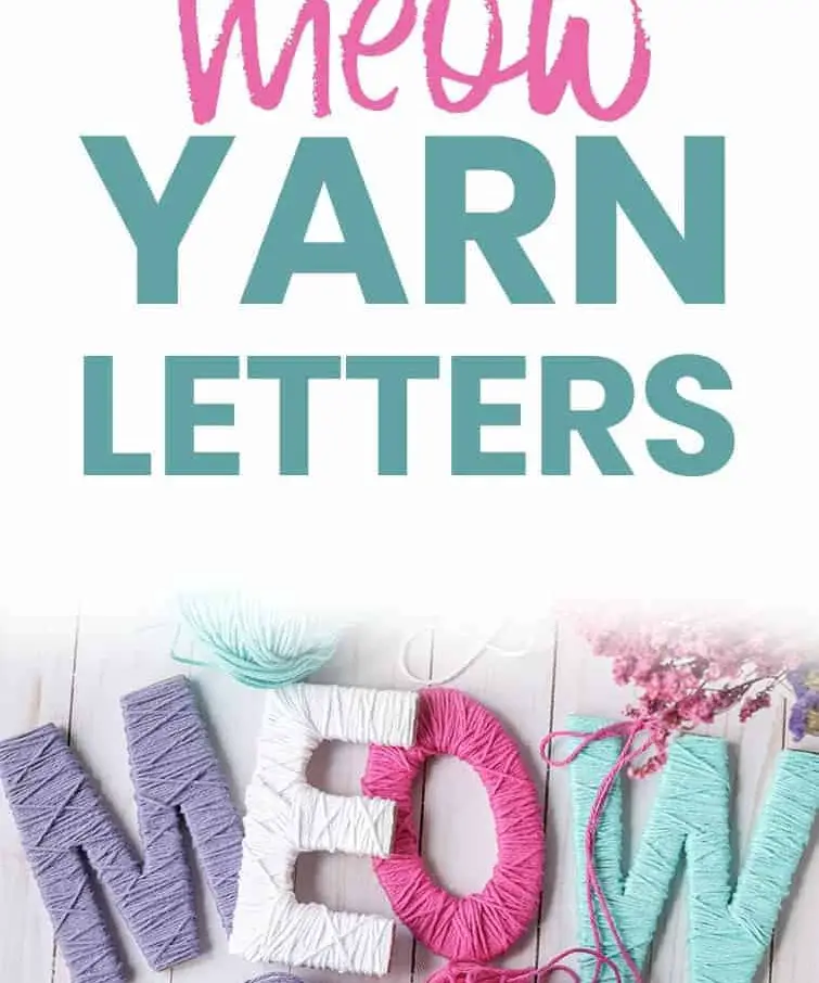 DIY Meow Yarn Letters