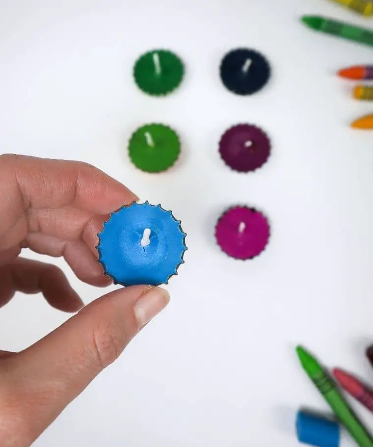 DIY Bottle Cap Candles