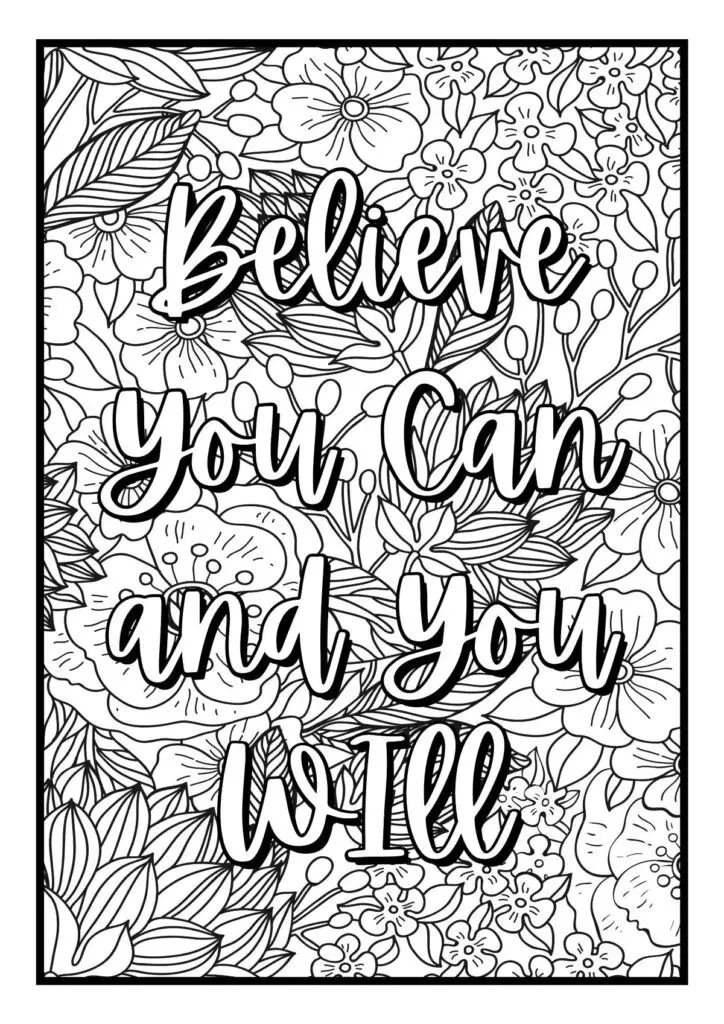 Inspiring and Relaxing Coloring Pages