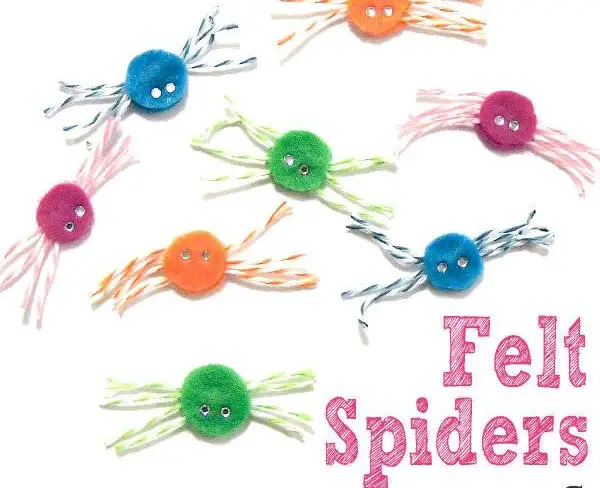 Adorable Felt Spiders