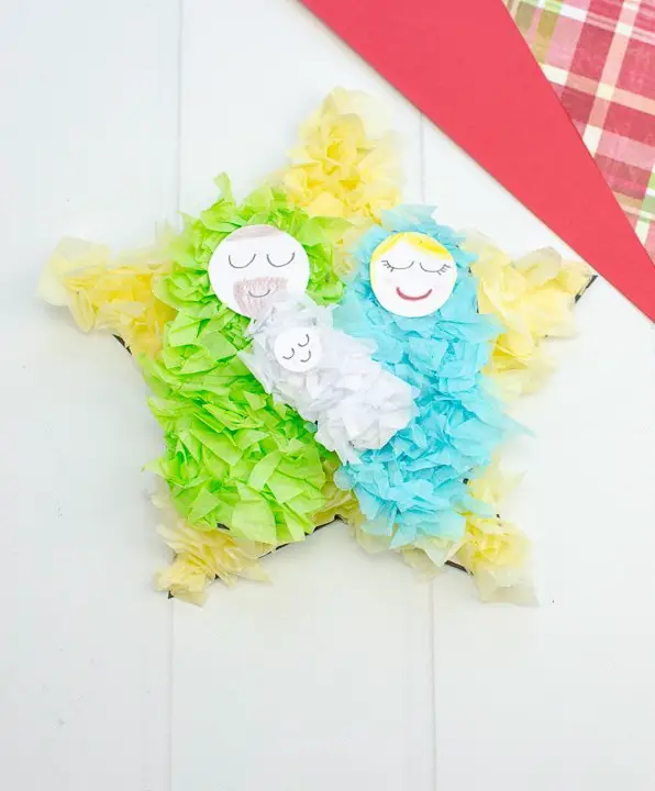 Crumbled Paper Nativity Craft