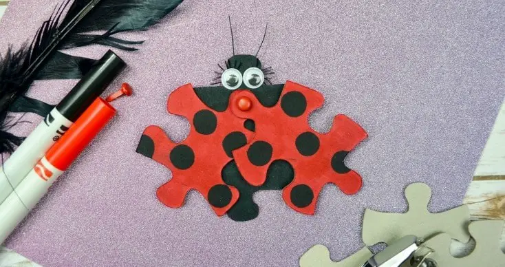 Ladybug Puzzle Craft