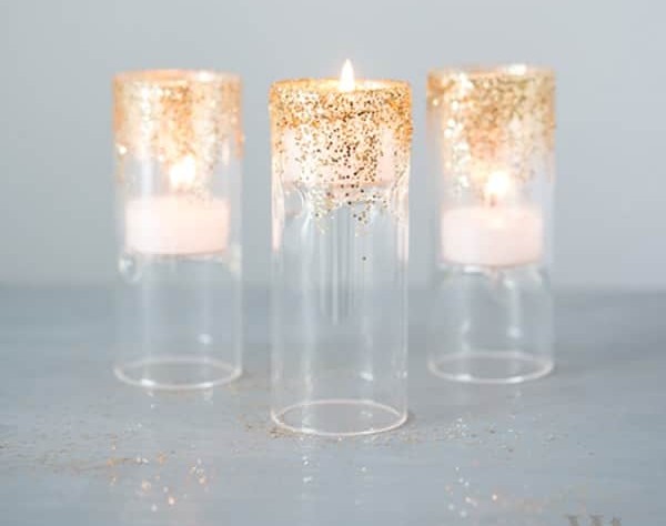 Glittered Candleholder for Tealights