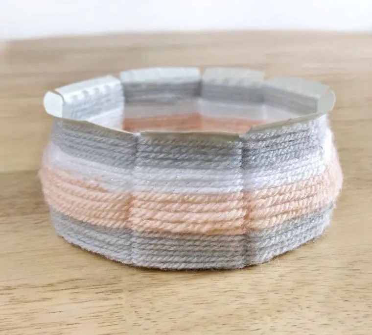 DIY Woven Bowl Out Of Paper Plate