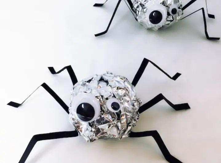 Wide-Eyed Aluminum Foil Spiders