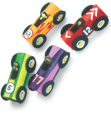 Toilet Paper Race Cars