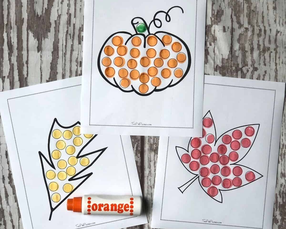 Fall Dot Marker Printables