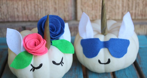 DIY Unicorn Pumpkins