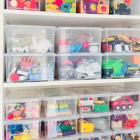 Plastic Toy Shelf