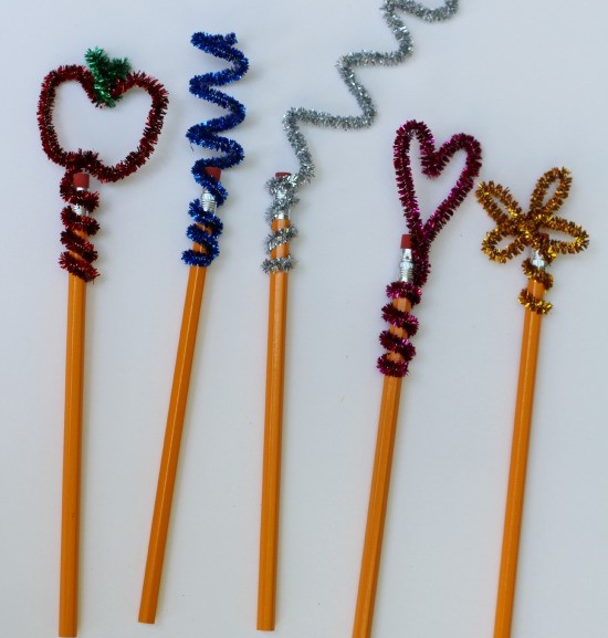 Pipe Cleaner Pencil Toppers