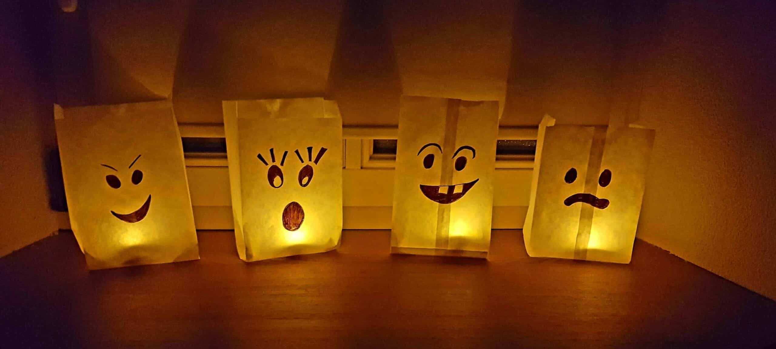 Paper Halloween Luminaries