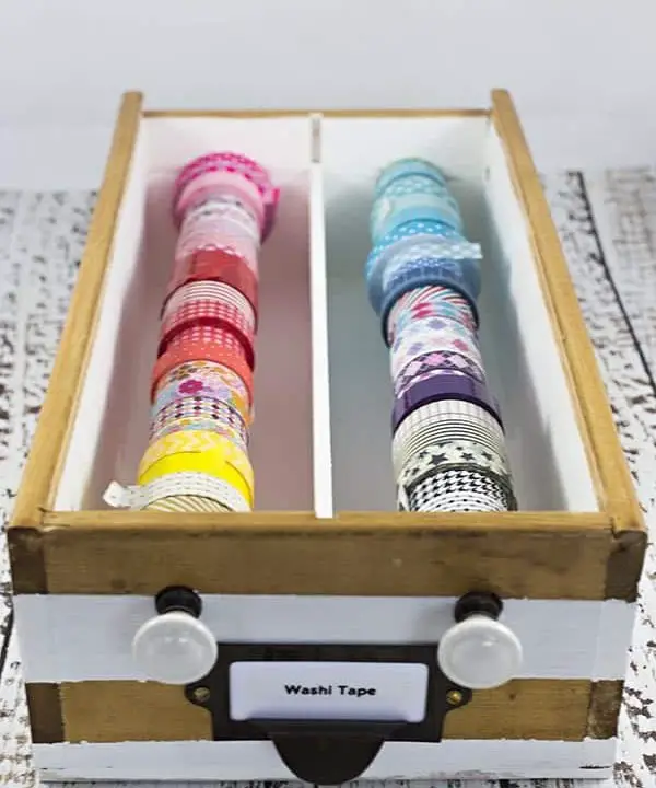 Washi Tape Craft Room Organizer