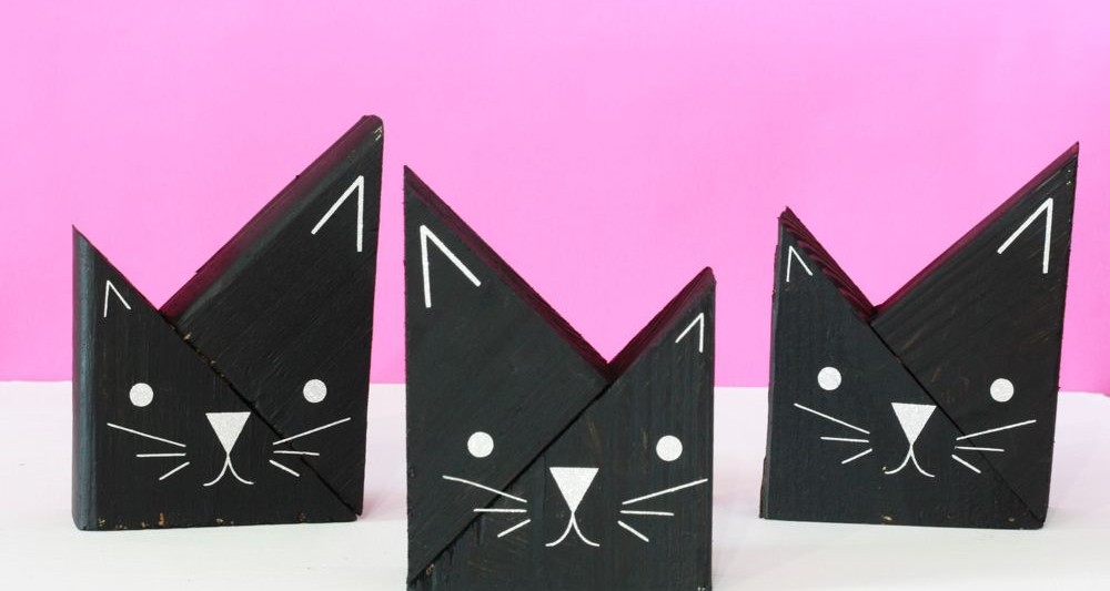 DIY Wooden Cats