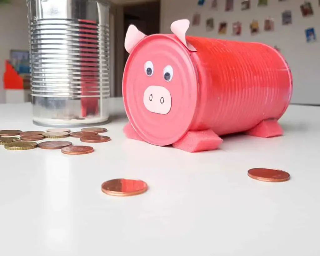Tin Can Piggy Bank