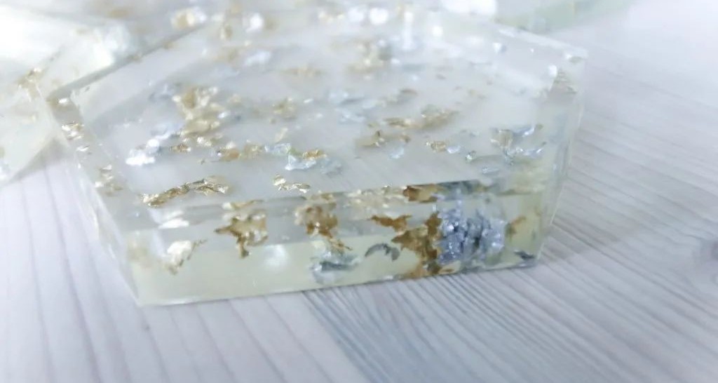 Gold Leaf Resin Coasters