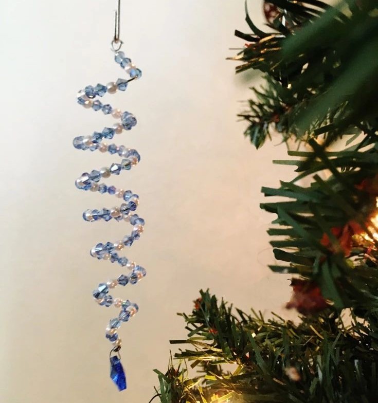 Beaded Spiral Ornament