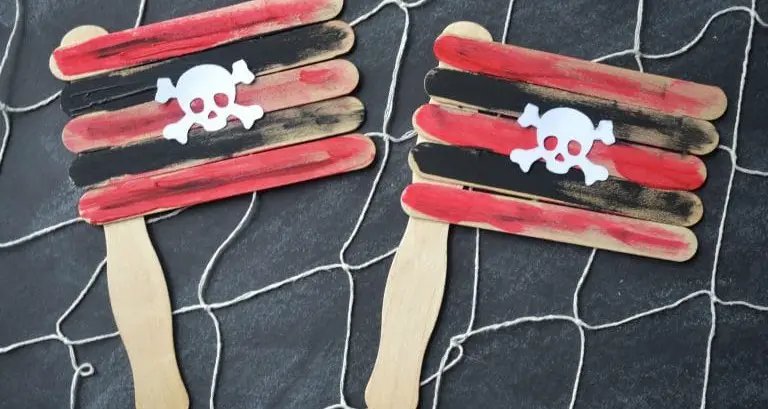 Popsicle Stick Pirate Flags