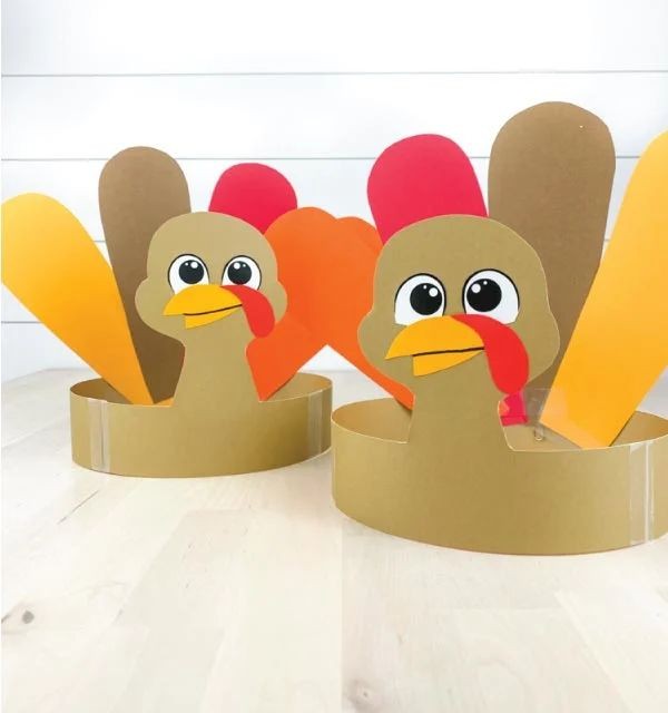 Simple Turkey Headband For Preschoolers