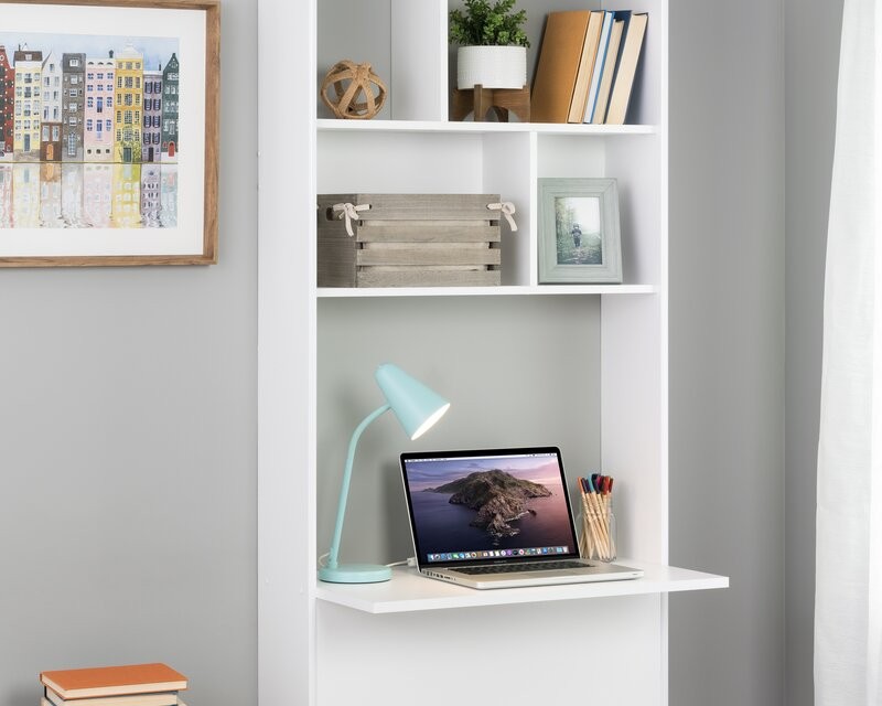 Functional Furniture – Floating Desk with Shelves