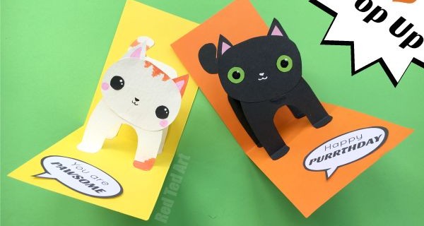 3D Cat Pop-Up Card