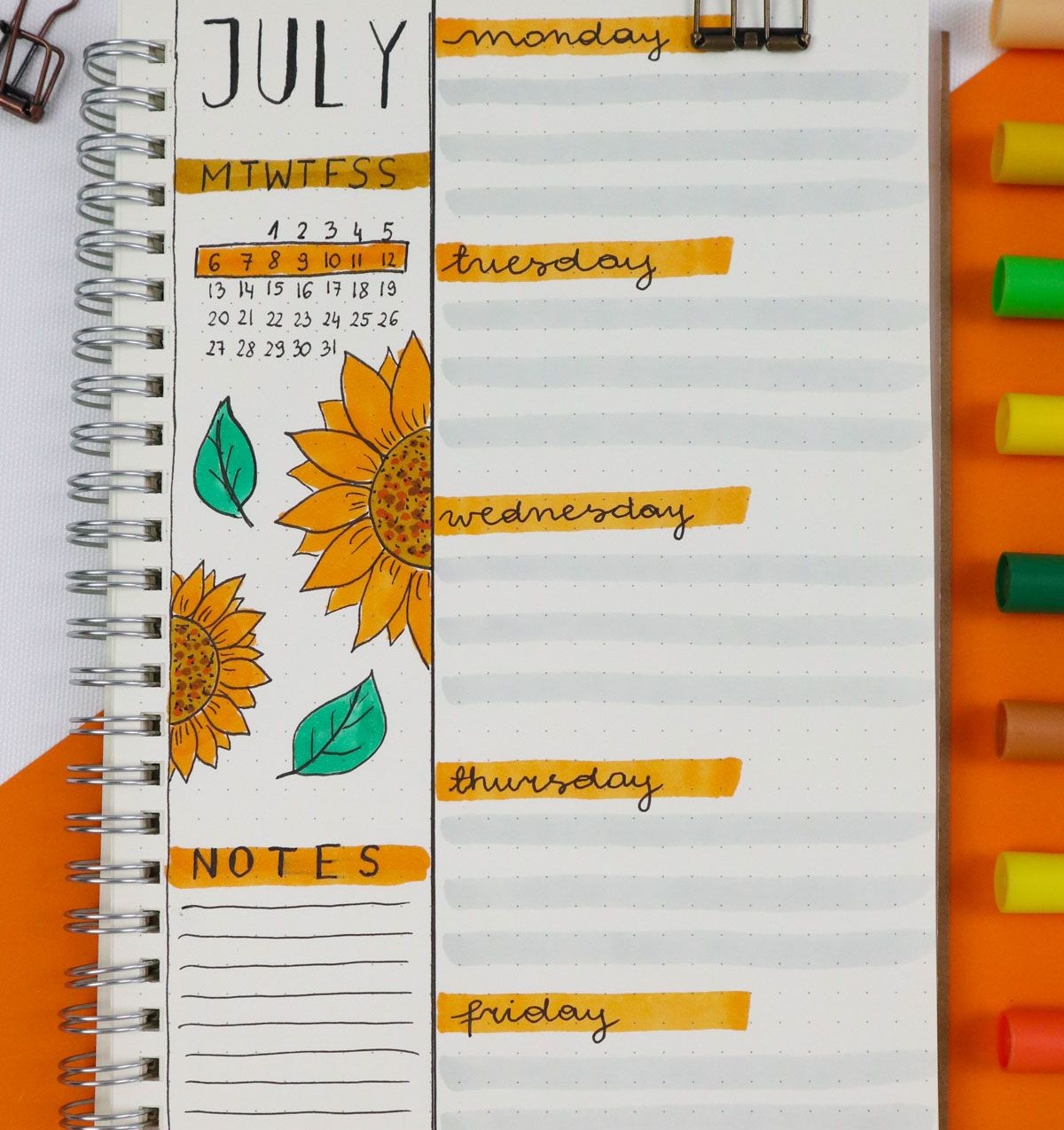 Agenda with Notes Column