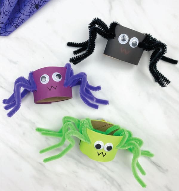 Toilet Paper Roll Spiders