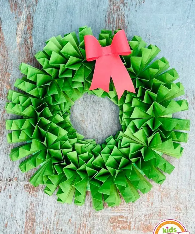 Christmas Paper Wreath