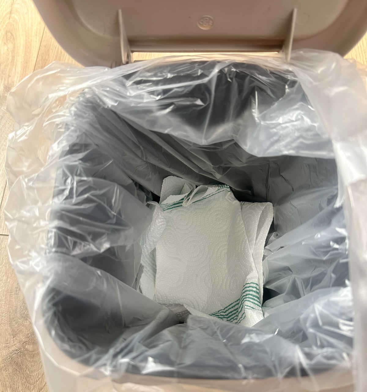 Put Paper Towels at the Bottom of Your Bin to Absorb Food Juices
