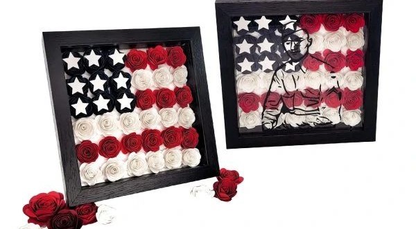 Paper Flower Shadow Box