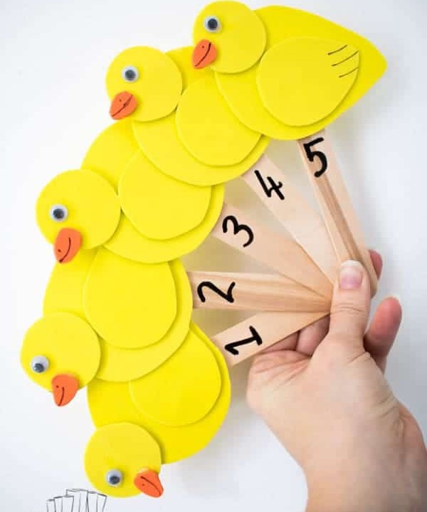 Five Little Ducks Nursery Rhyme Props