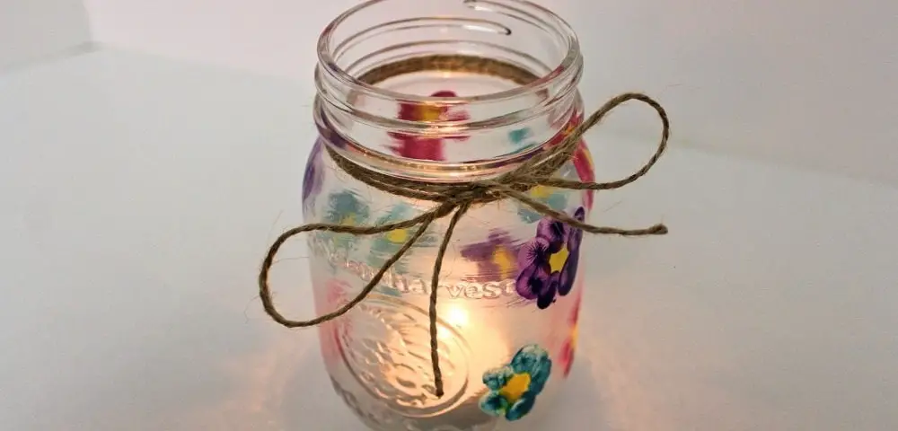 Mason Jar Candle Holder