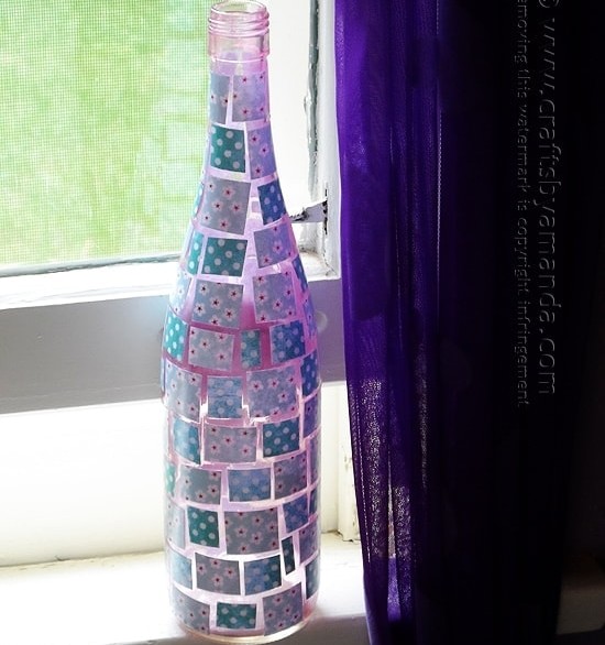 Mosaic Wine Bottle