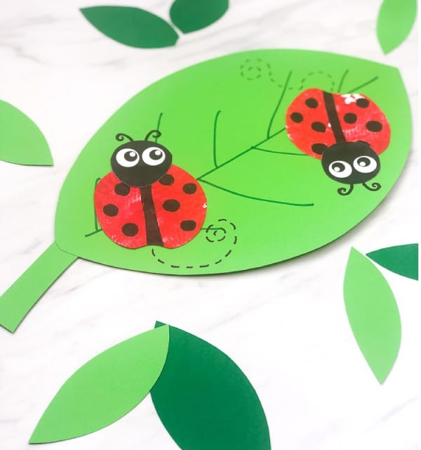 Apple Ladybug Stamp