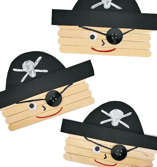 Popsicle Stick Pirate Crew