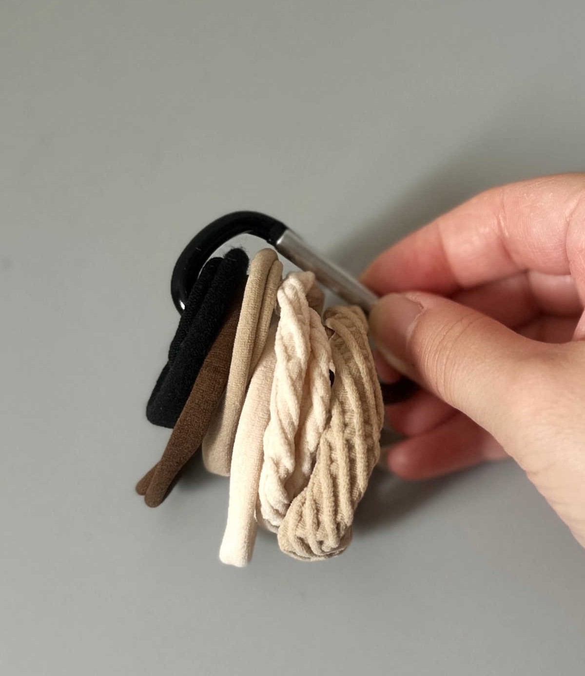 Corral Your Hair Ties with a Carabiner