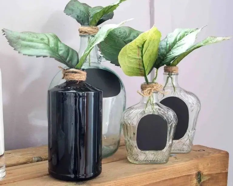 Repurpose Bottles Into Vase