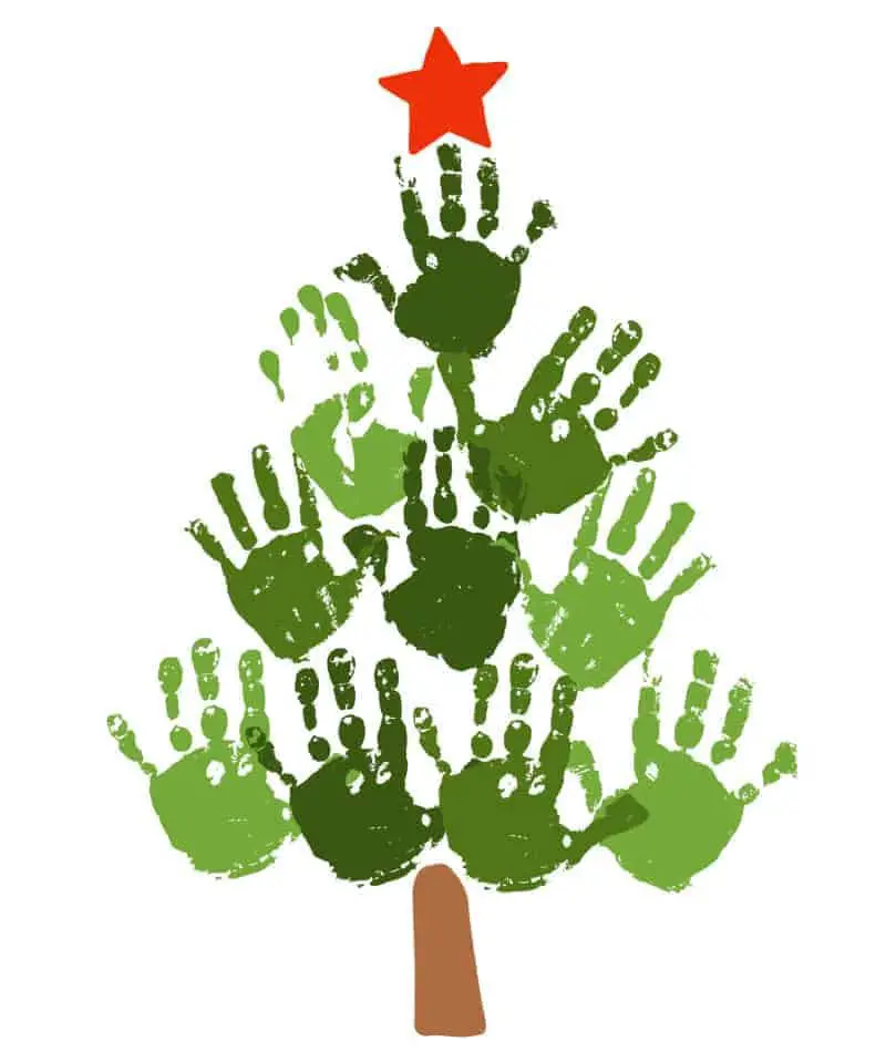 Handprint Christmas Tree